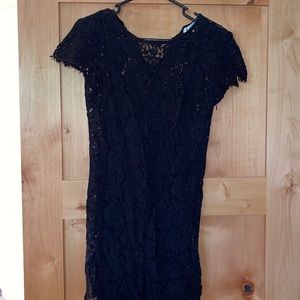Reynah Couture Black Lace Bodycon Dress